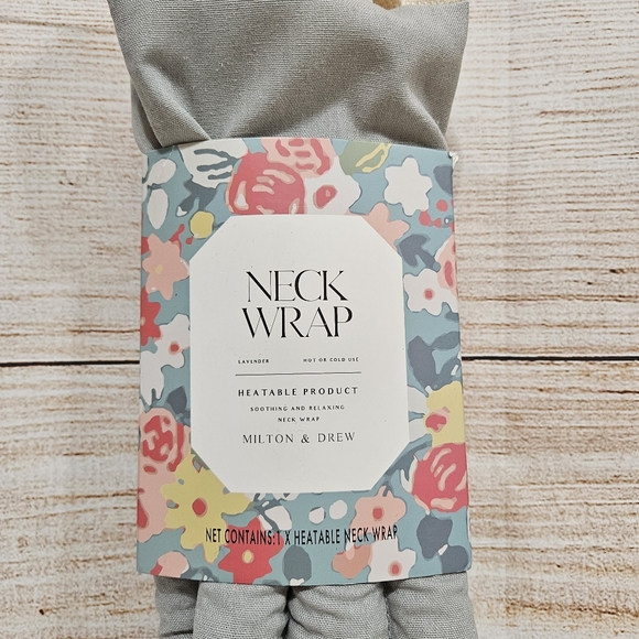 💟 NEW Milton & Drew Neck Wrap Lavender Soothing and Relaxing Heatable Wrap - Picture 5 of 5